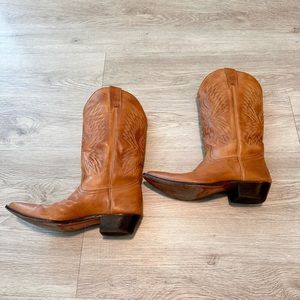 Seychelles Brown Camel Leather Cowboy Cowgirl Boot - Vintage